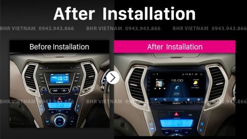 Màn hình DVD Android liền camera 360 xe Hyundai Santafe 2012 - 2018 | Oled Pro X5S 